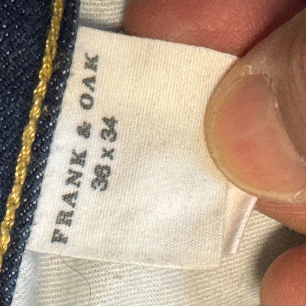 Frank & Oak Blue Denim Pants